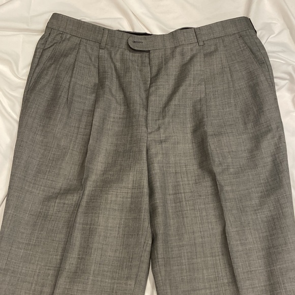 Lanificio A Rodina linen gray wool cuffed pants - Picture 4 of 9